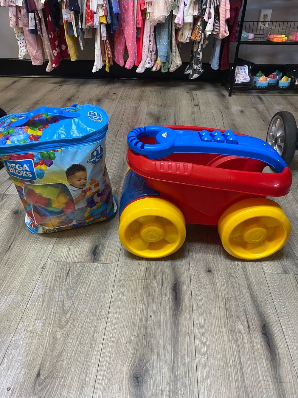 Mega Bloks First Builders Block Scooping Wagon Mega Bloks building bag